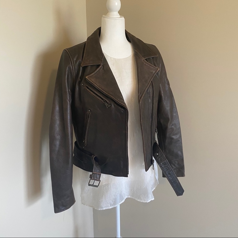 Flying Bikes Oakwood NY Chapter Leather Jacket